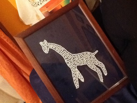 Quadro giraffa